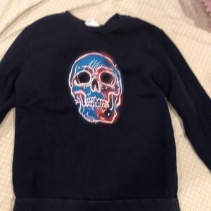 Navy skull sweatshirt